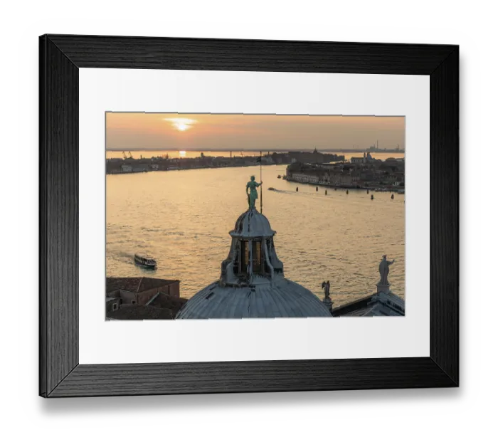 Framed Print : Abendstimmung bei Sonnenuntergang