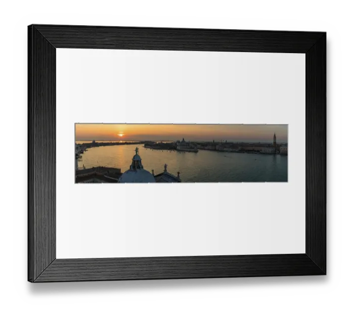Framed Print : Abendstimmung bei Sonnenuntergang