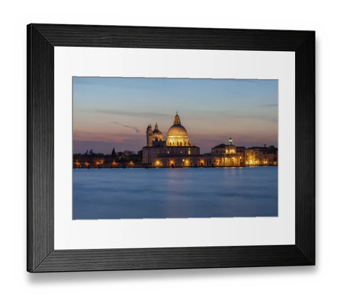 Framed Print : Evening atmosphere, blue hour, Basilica Santa Maria della Salute Framed Print : Evening atmosphere, blue hour, Basilica Santa Maria della Salute