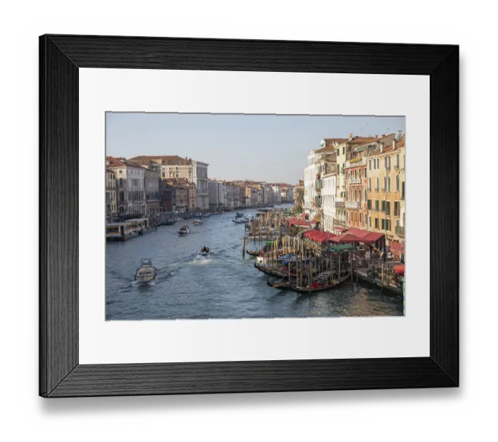 Framed Print : Grand Canal, view from the Rialto Bridge