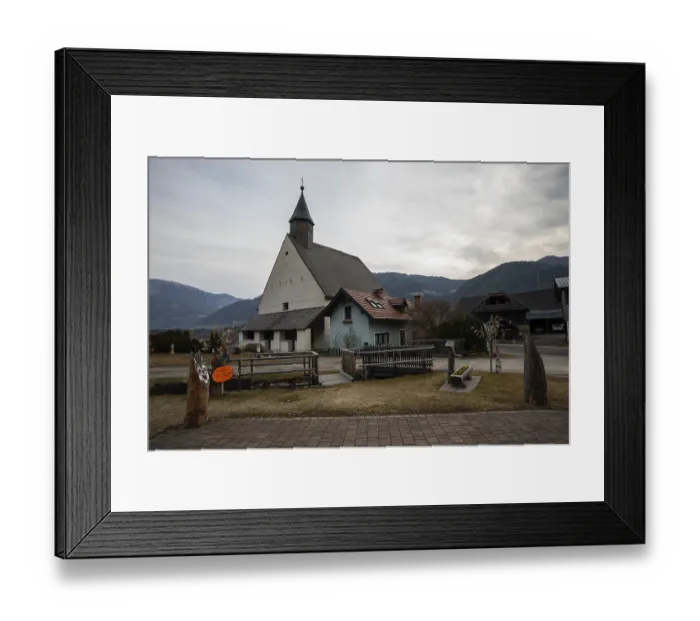 Framed Print : Filial church of St Nicholas, early Gothic Framed Print : Filial church of St Nicholas, early Gothic