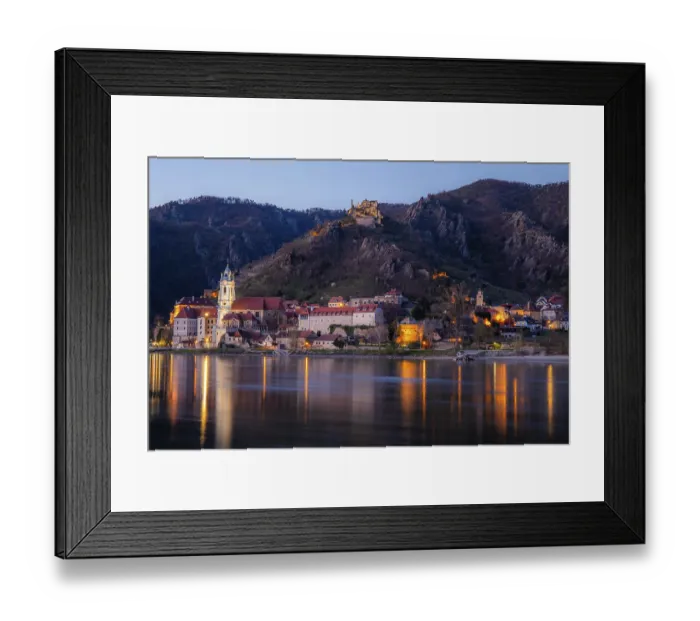 Framed Print : View over the Danube to Durnstein