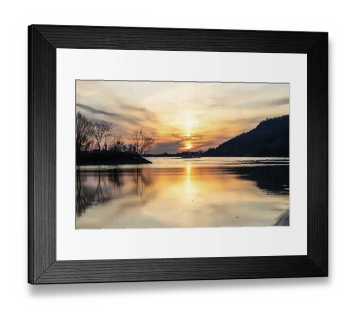 Framed Print : Morning atmosphere on the river