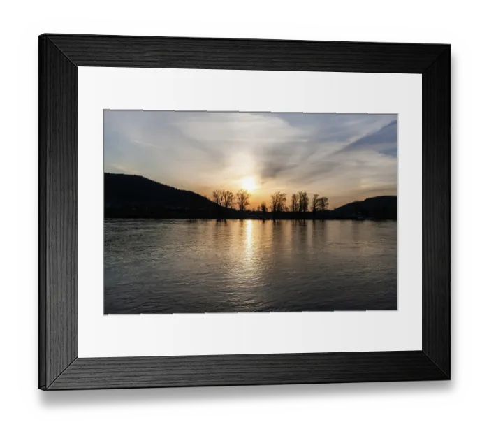 Framed Print : Sunrise over the Danube, near Rossatz