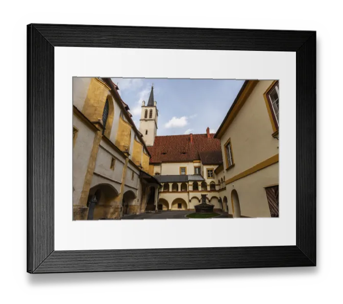 Framed Print : Brunnhofl, GoB Abbey in the evening light