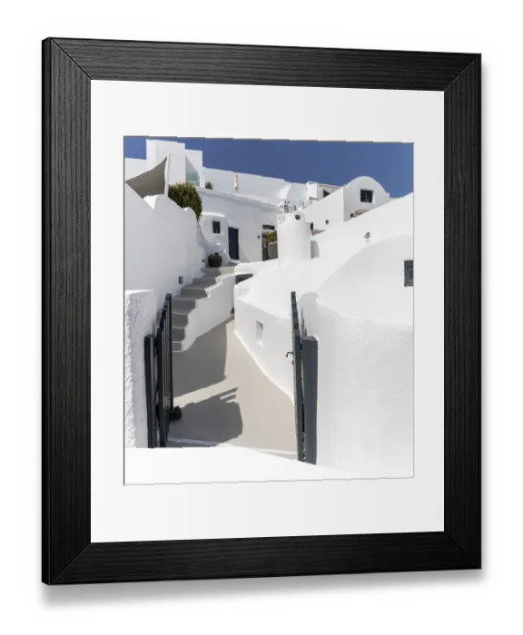 Framed Print : Blue sky, white houses, Imerovigli Framed Print : Blue sky, white houses, Imerovigli