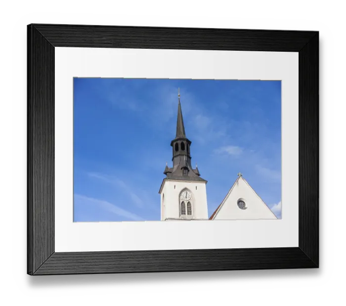 Framed Print : Church tower of the parish church Framed Print : Church tower of the parish church