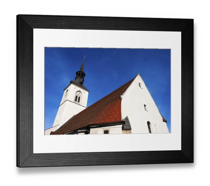 Framed Print : Church tower of the parish church