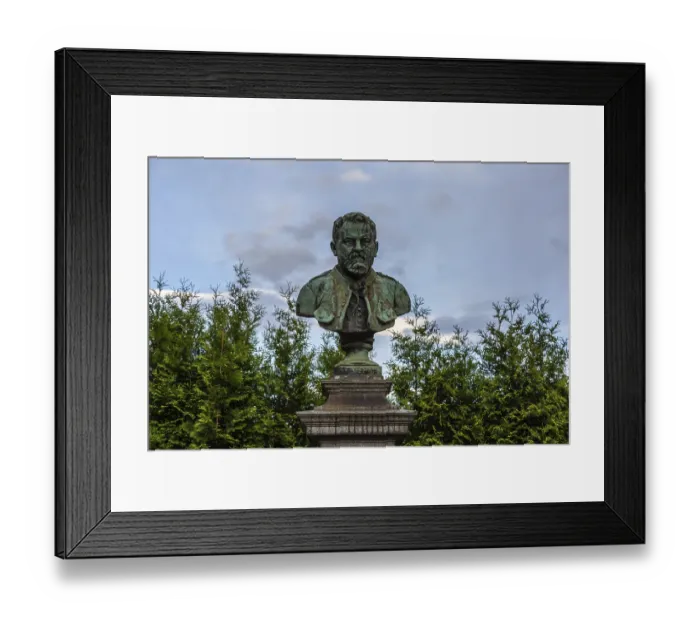 Framed Print : Karl Morre, monument, Bruck an der Mur