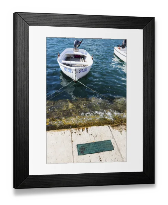 Framed Print : Plaque commemorating the visit of Emperor Franz Josef Framed Print : Plaque commemorating the visit of Emperor Franz Josef