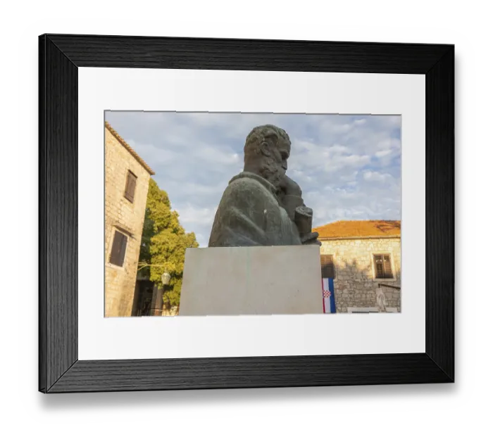 Framed Print : Monument to Petar Hektorović