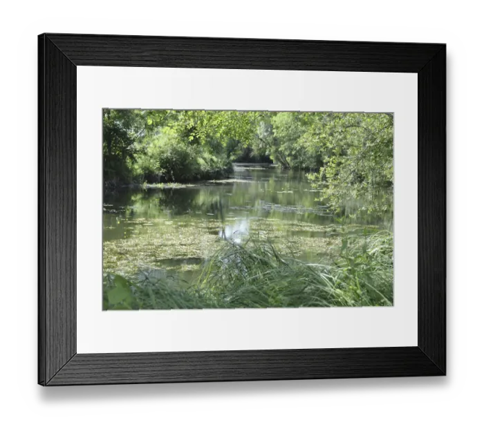 Framed Print : Jonzac in Charente, the Seugne