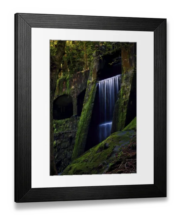 Framed Print : Hydroelectric power station, waterfall