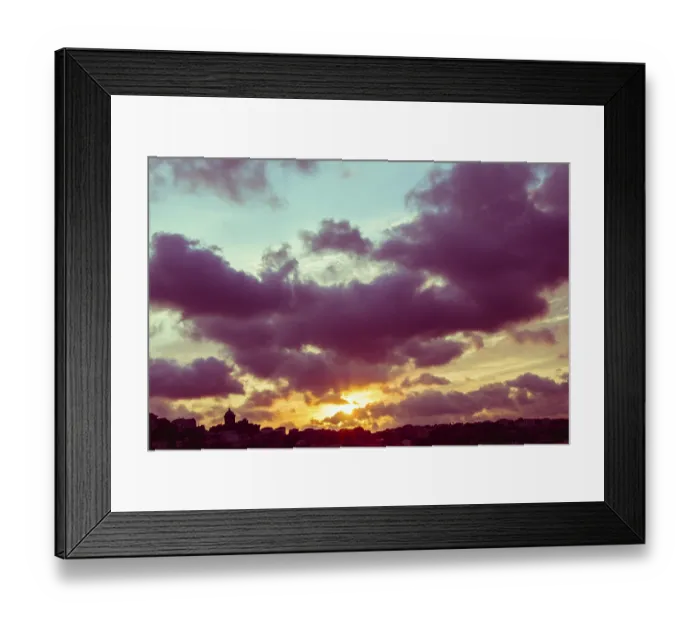 Framed Print : Grey color clouds partly cover the sky in the daytime Framed Print : Grey color clouds partly cover the sky in the daytime