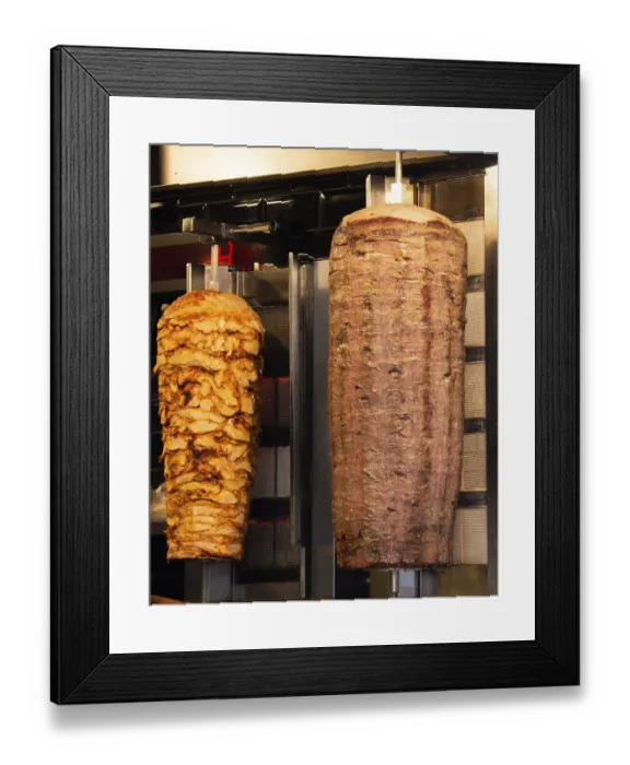 Framed Print : Traditional Turkish food Doner Kebab Framed Print : Traditional Turkish food Doner Kebab