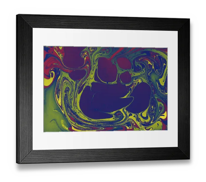 Framed Print : Abstract creative marbling pattern for fabric