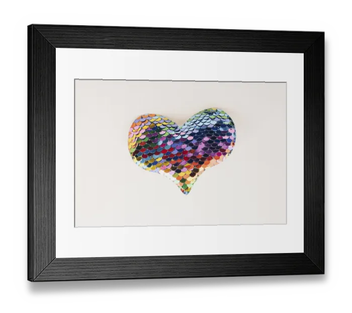 Framed Print : Heart shaped object in view as love conception