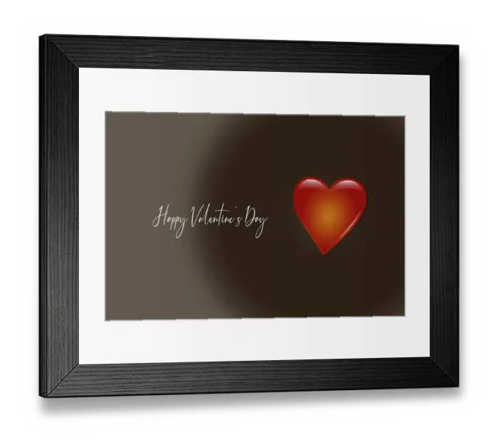 Framed Print : Heart for Valentines Day card greeting concept Framed Print : Heart for Valentines Day card greeting concept