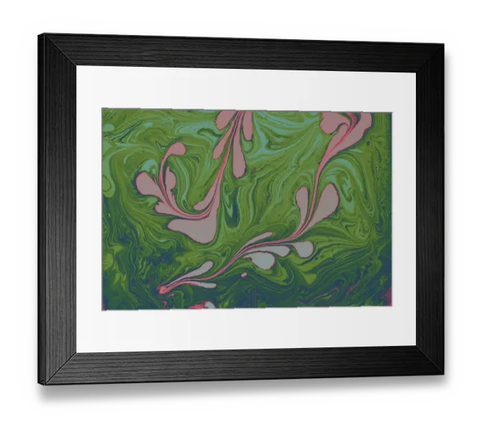 Framed Print : Abstract marbling floral pattern for fabric Framed Print : Abstract marbling floral pattern for fabric