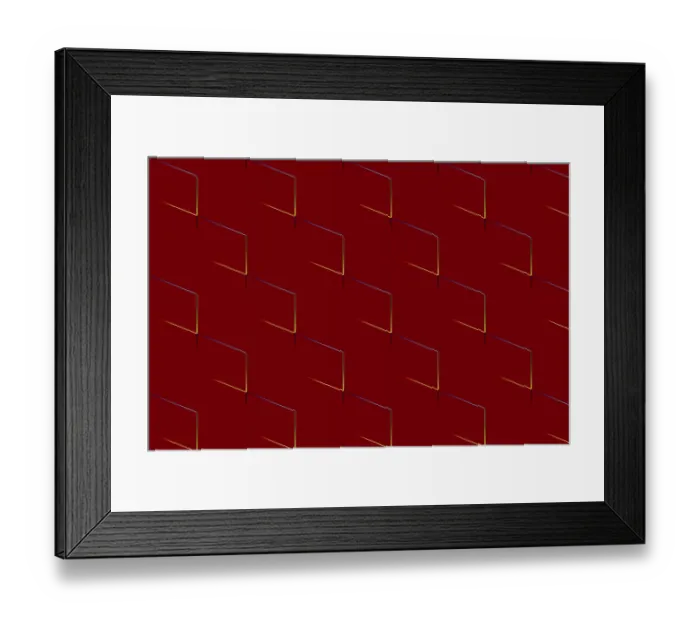 Framed Print : The colorful geometric abstract background