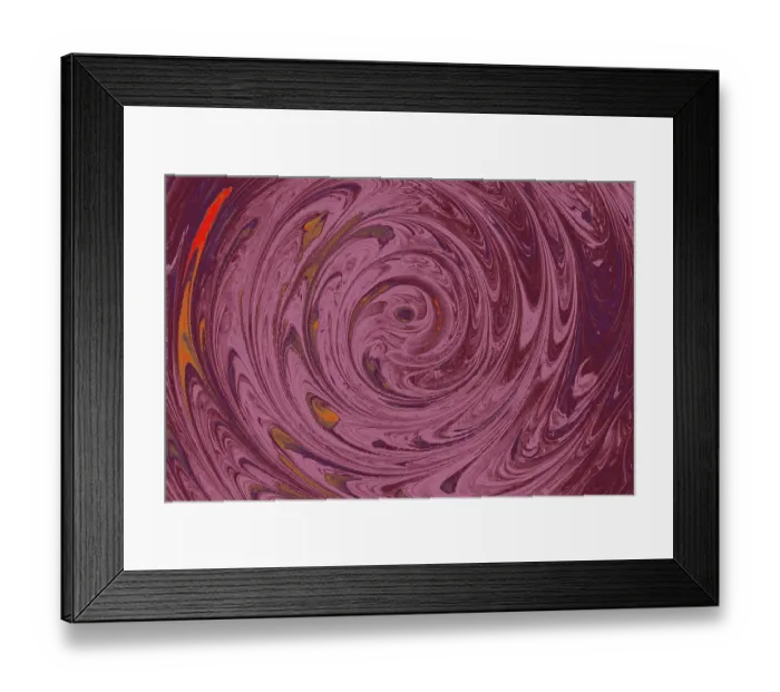 Framed Print : Abstract marbling floral pattern for fabric