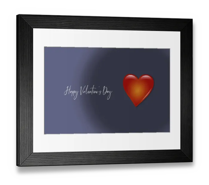 Framed Print : Heart for Valentines Day card greeting concept Framed Print : Heart for Valentines Day card greeting concept