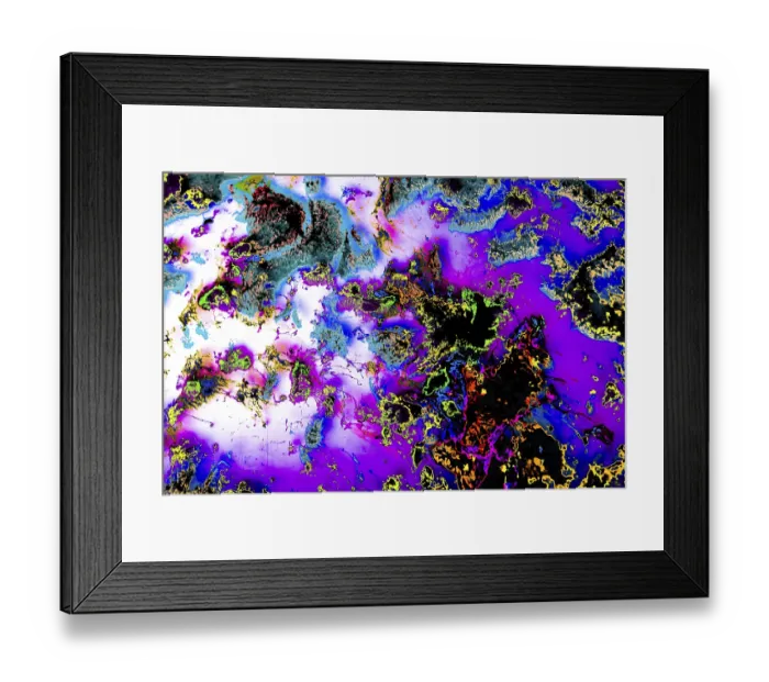 Framed Print : Abstract marbling art patterns as background