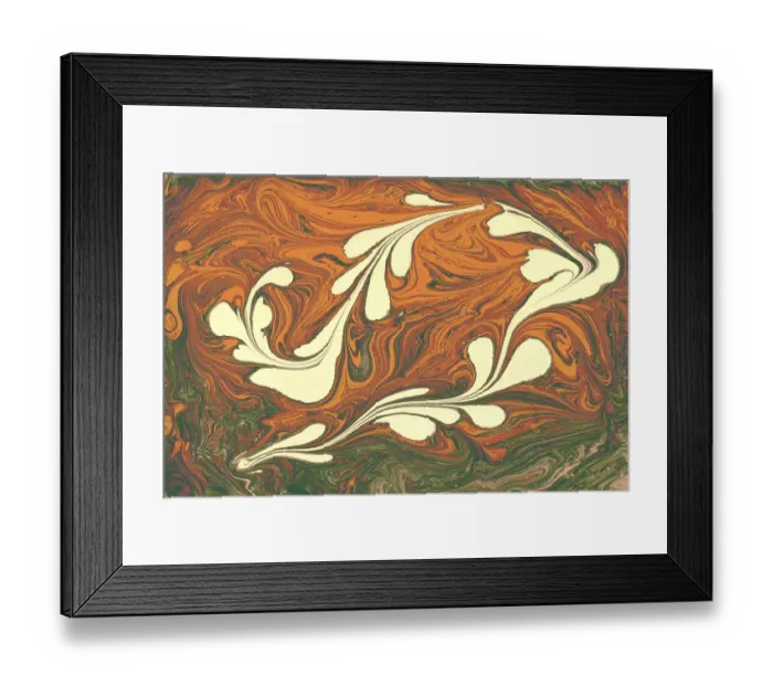 Framed Print : Abstract marbling floral pattern for fabric Framed Print : Abstract marbling floral pattern for fabric