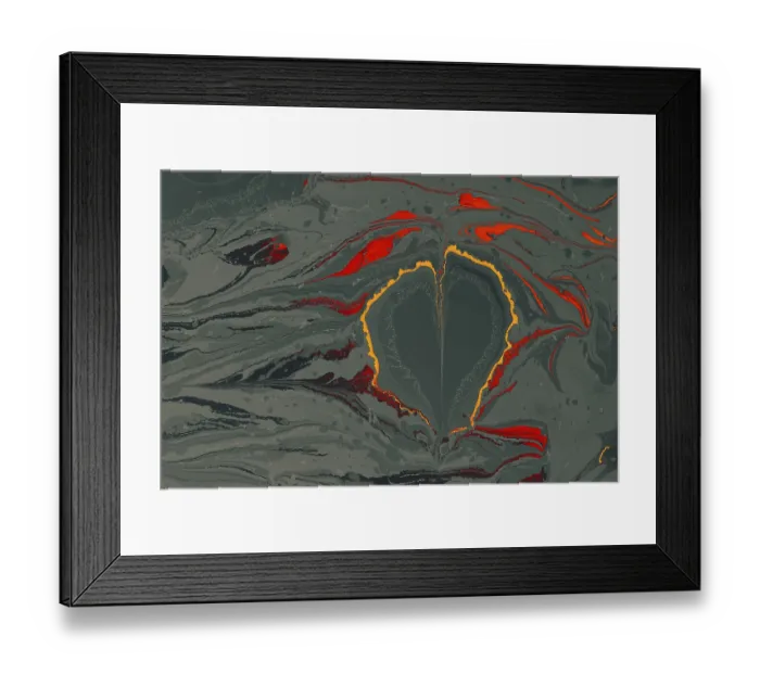 Framed Print : Abstract creative marbling pattern with love concept for fabric Framed Print : Abstract creative marbling pattern with love concept for fabric