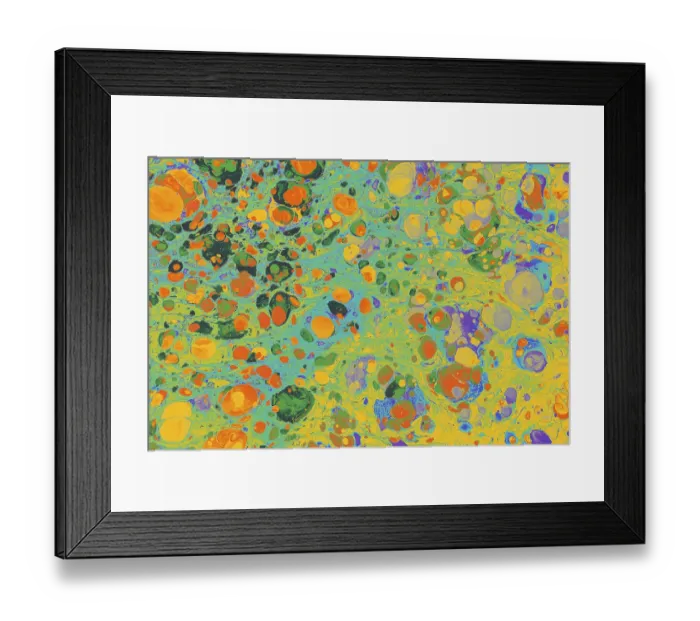 Framed Print : Abstract creative marbling pattern for fabric