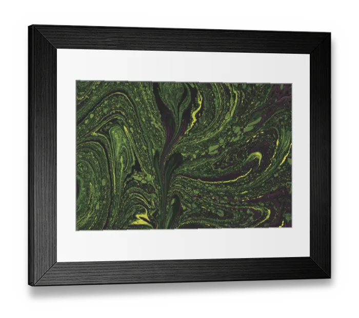 Framed Print : Abstract marbling floral pattern for fabric