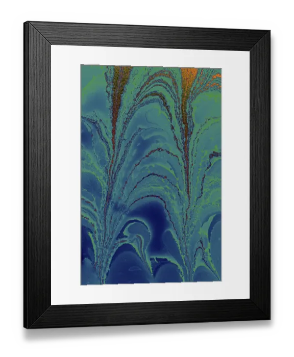Framed Print : Abstract marbling floral pattern for fabric Framed Print : Abstract marbling floral pattern for fabric