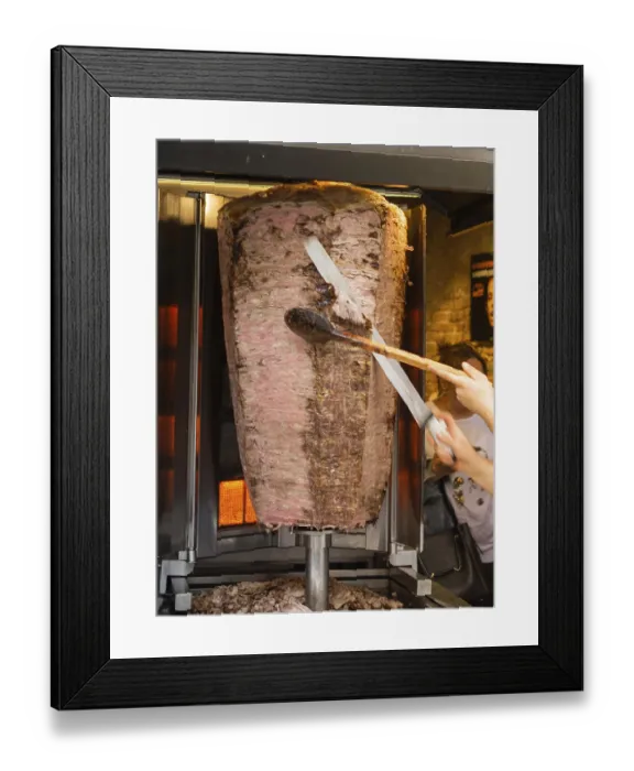 Framed Print : Traditional Turkish food Doner Kebab Framed Print : Traditional Turkish food Doner Kebab