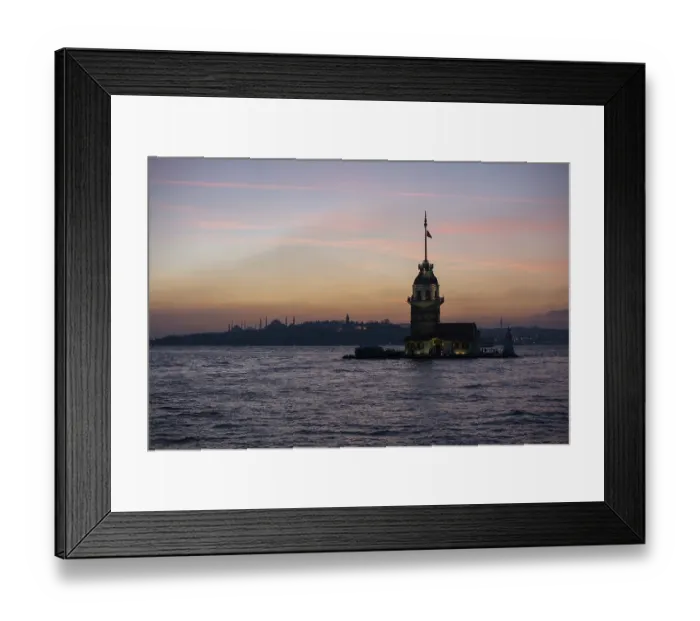 Framed Print : Maidens Tower located in the middle of Bosporus