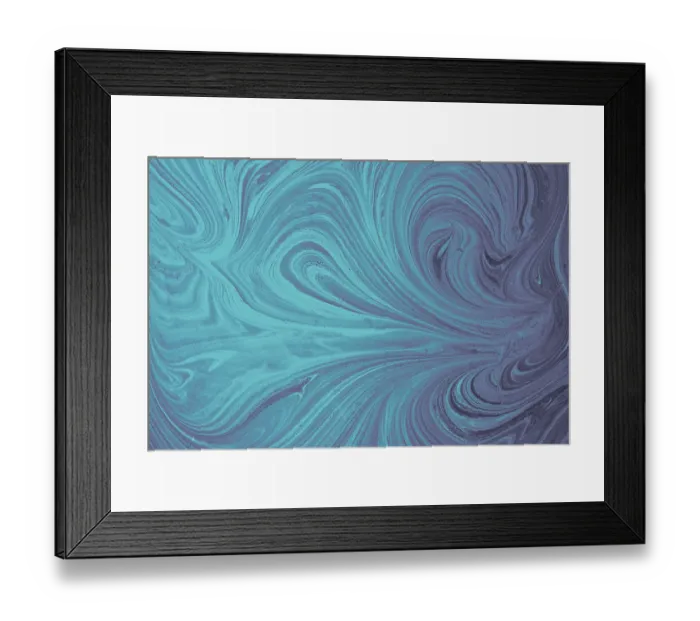 Framed Print : Abstract marbling floral pattern for fabric