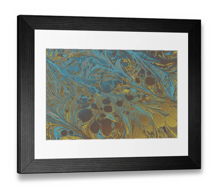 Framed Print : Abstract creative marbling pattern for fabric