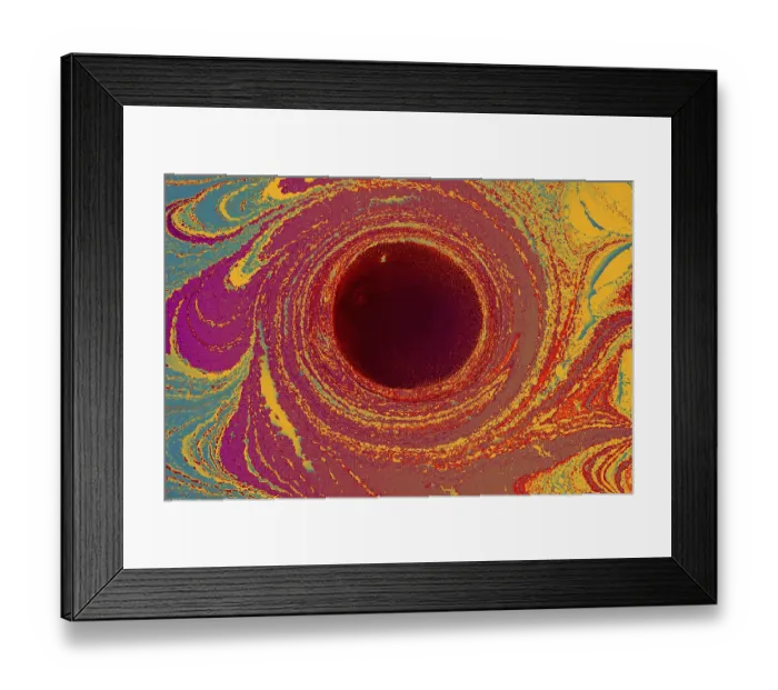 Framed Print : Abstract marbling floral pattern for fabric