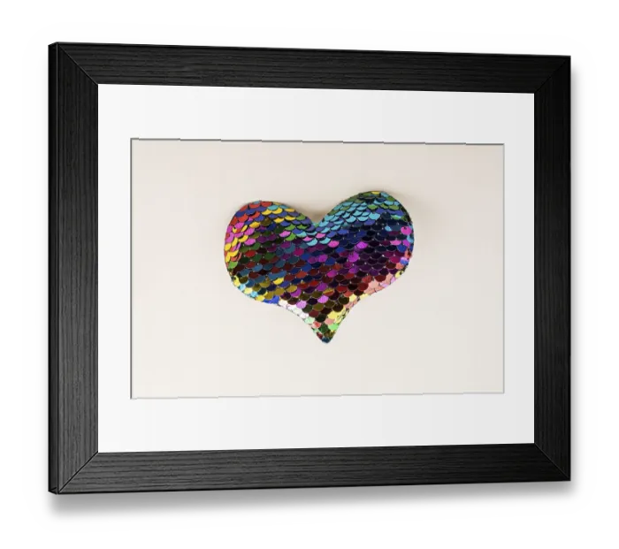 Framed Print : Heart shaped object in view as love conception