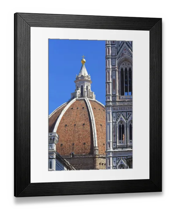 Framed Print : Famous Florence Cathedral - Basilica di Santa Maria del Fiore