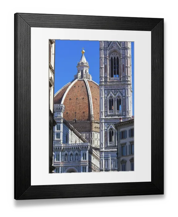 Framed Print : Famous Florence Cathedral - Basilica di Santa Maria del Fiore