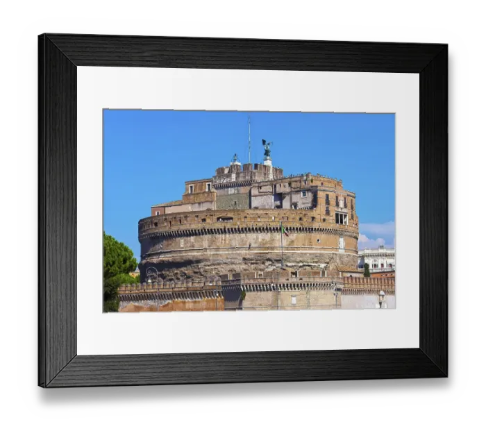 Framed Print : Famous Saint Angel castle in Rome, Italy