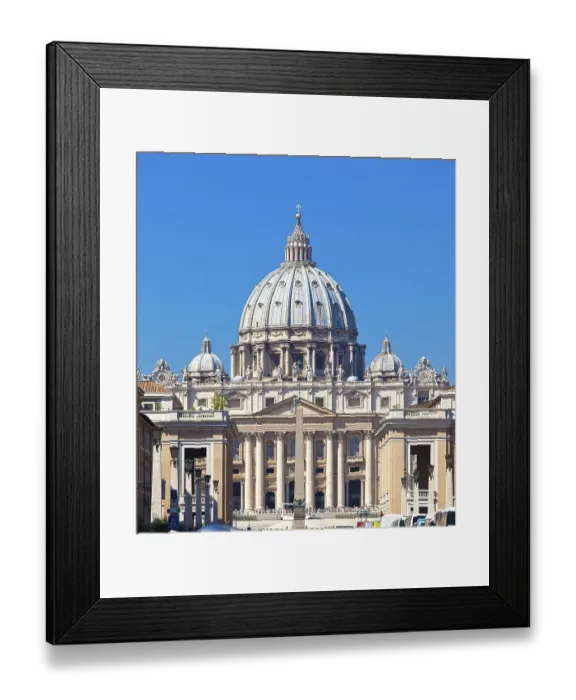 Framed Print : Beautiful view of St. Peter's Basilica Framed Print : Beautiful view of St. Peter's Basilica