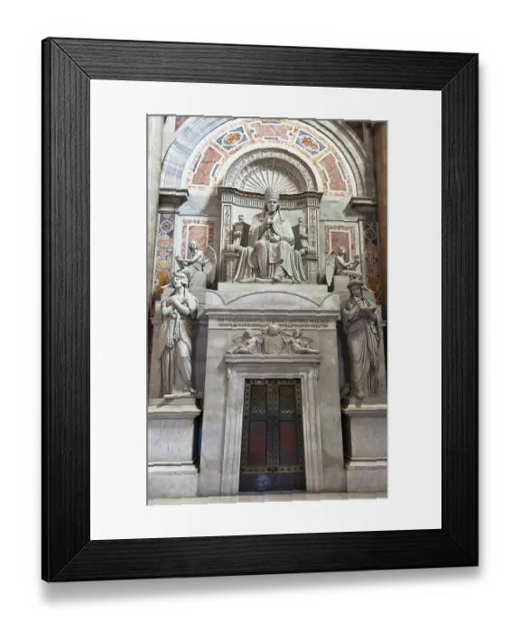 Framed Print : Statue inside St Peter's Basilica
