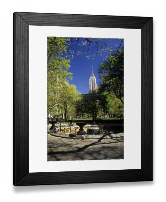 Framed Print : Empire State Building and Madison Square Park Framed Print : Empire State Building and Madison Square Park