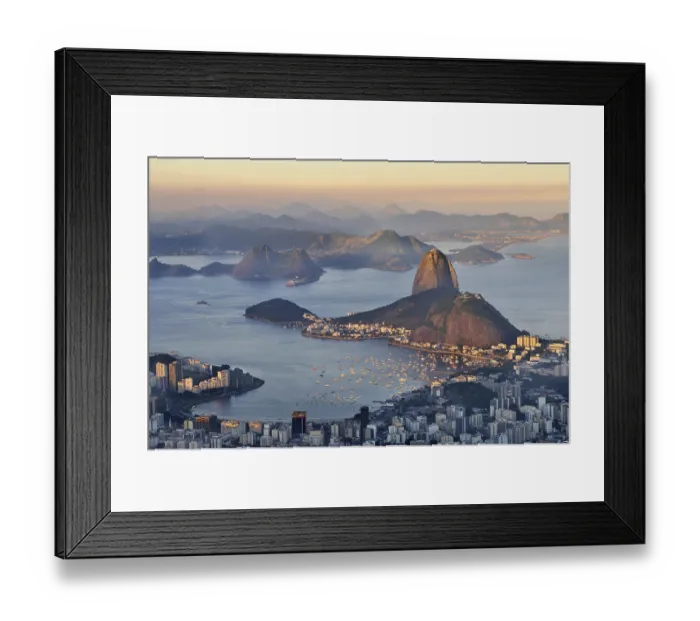 Framed Print : Sugarloaf Mountain, Botafogo Bay