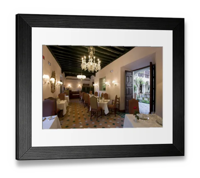 Framed Print : Parador Restaurant, Granada, Andalusia