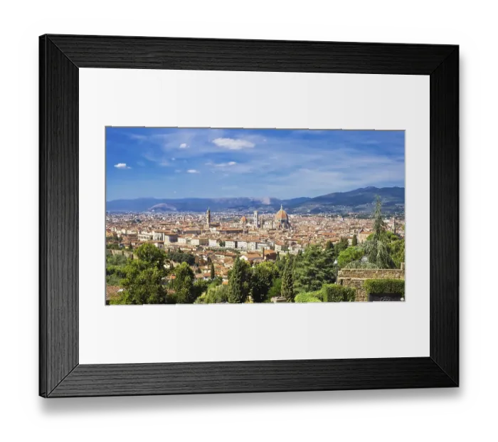 Framed Print : Panoramic view of Florence old city, Italy Framed Print : Panoramic view of Florence old city, Italy
