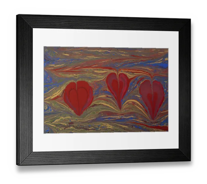 Framed Print : Abstract creative marbling pattern with love concept for fabric Framed Print : Abstract creative marbling pattern with love concept for fabric