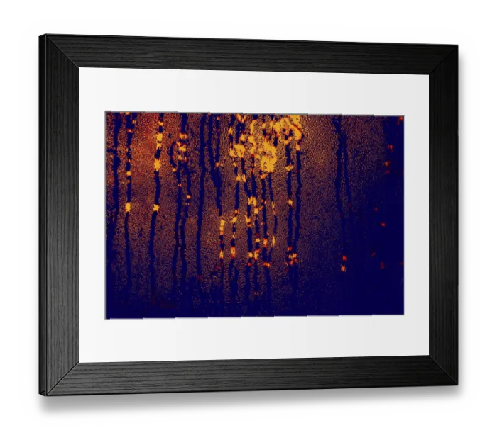 Framed Print : Background covered with water drops in close-up view