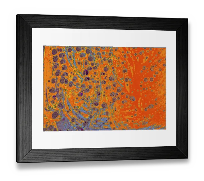 Framed Print : Air bubbles inside water base form patterns Framed Print : Air bubbles inside water base form patterns